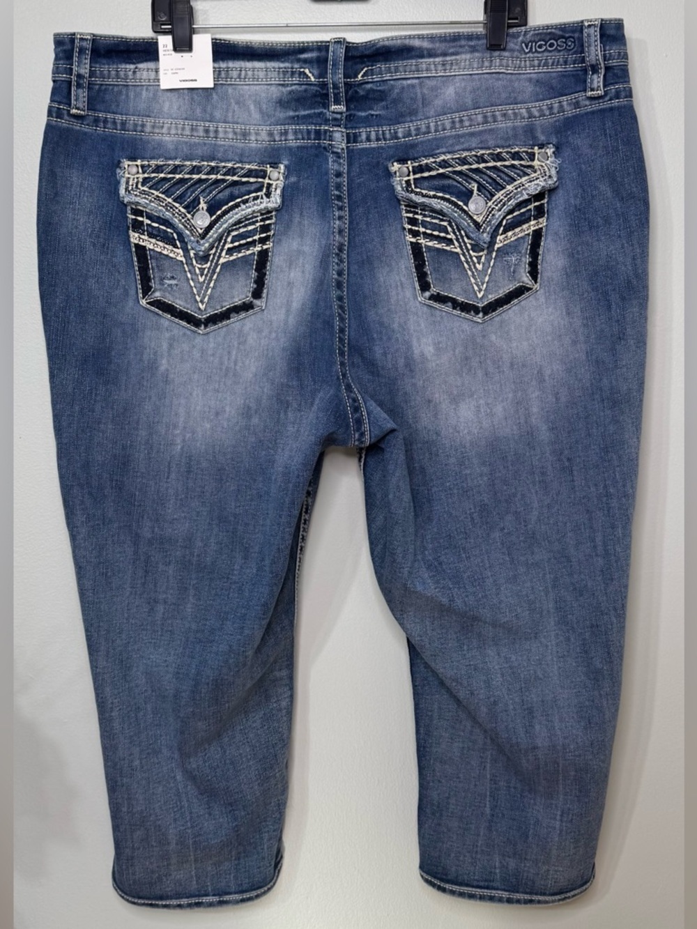 Vigoss Heritage Fit Mid Rise Capri Jeans Size 22 NWT - Picture 4 of 12